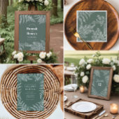 Botanische Dusche oder Gastgeschenk Hochzeit Poster