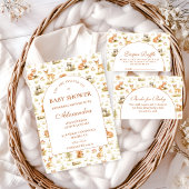 Woodland Forest Animals Baby Shower Einladung