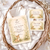 Woodland Forest Baby Shower Einladung