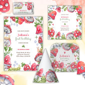 Waldwald Wasserfarbe Pilzsaal Kindergeburtstag Pappteller