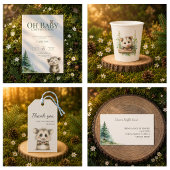 Opossum Baby Shower Invitation Save The Date