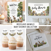 Waldlandaniamls Diaper Raffle Begleitkarte