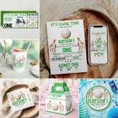 Jahr runter, Golf weiter! 1. Geburtstag Party Pappteller