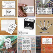 Briefmarke der Markenbezeichnung "Rectangle Shape Permastempel