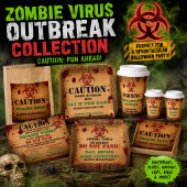 Zombie-Virus-Halloween-Party Geschenktütchen