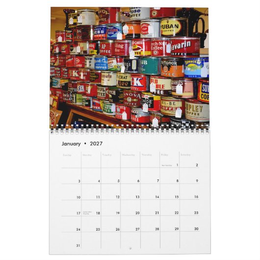 Collections Calendar Kalender (Jan 2027)