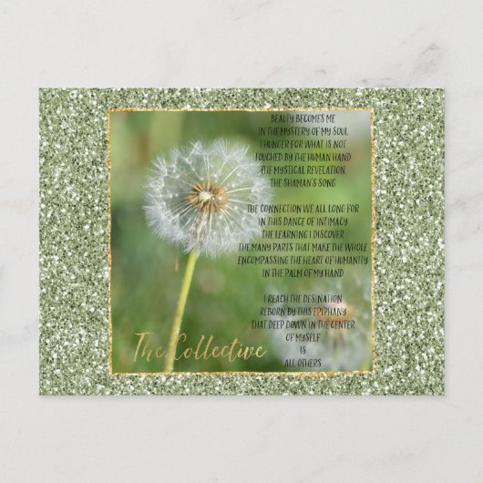 Collective Poem Postkarte (Vorderseite)