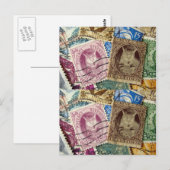 Collector Indigo-Briefmarke Postkarte (Vorne/Hinten)