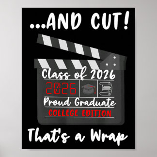 College-Abschlussklasse von 2026 Feier lustiger Ab Poster