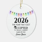 College Acceptance Ornament, College Ornaments,  Keramik Ornament (Links)