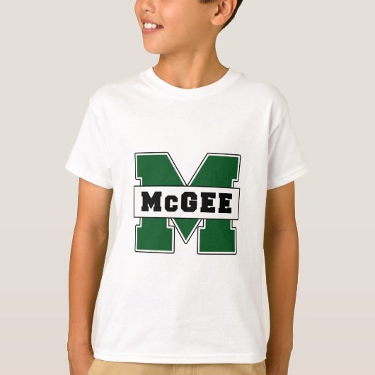 College-Ähnliches McGee Logo T-Shirt (Vorderseite)