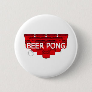College Beer Pong Button