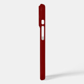 College Burgund Weinrot Varsity Monogramm Anfangsb Case-Mate iPhone Hülle (Rückseite / Links)