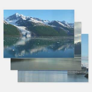 College Fjord II Schöne Alaska-Fotografie Geschenkpapier Set