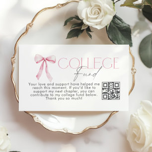 College-Fonds-QR-Code-Abschluss-Rosa-Schleife Begleitkarte