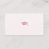 College-Fonds-QR-Code rosa Schleife Abschluss Begleitkarte (Rückseite)