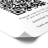College-Fonds QR-Code Schild (Ecke)