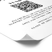 College fund floral graduation printable sign poster (Ecke)