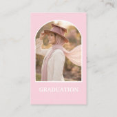 College fund graduation enclosure card visitenkarte (Rückseite)