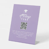 College Fund Modern Minimal Typography QR Code Sockelschild (Vorderseite)