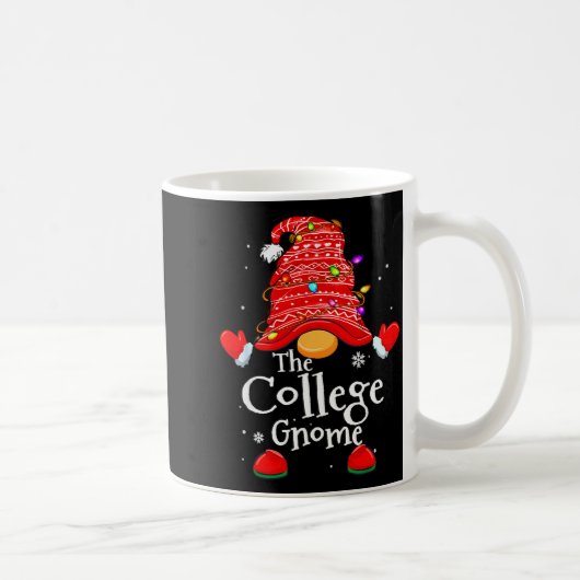 College Gnome - Xmas Family Matching Funny Christm Kaffeetasse (Rechts)