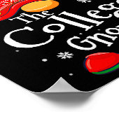 College Gnome - Xmas Family Matching Funny Christm Poster (Ecke)