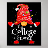 College Gnome - Xmas Family Matching Funny Christm Poster (Vorne)