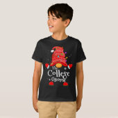 College Gnome - Xmas Family Matching Funny Christm T-Shirt (Vorne ganz)