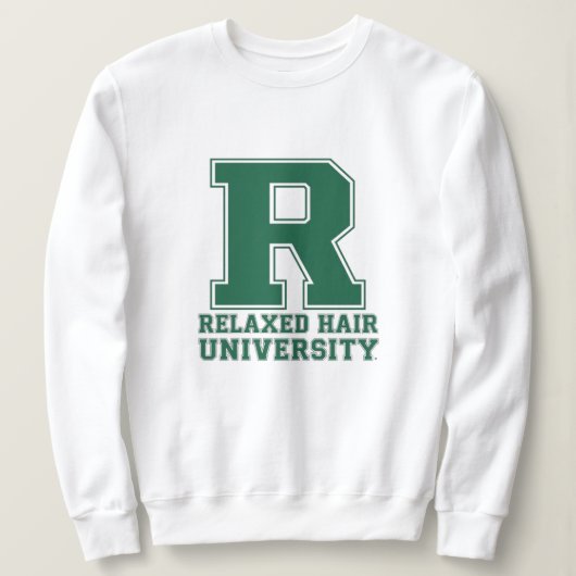 College Letter Relaxed Hair Love Graphic Pullover (Design vorne)