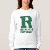 College Letter Relaxed Hair Love Graphic Pullover (Vorderseite)