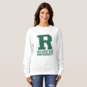 College Letter Relaxed Hair Love Graphic Pullover (Vorne ganz)