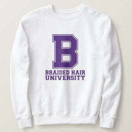 College Letter Zöpfe Benutzerdefinierter Grafik-Sw Sweatshirt