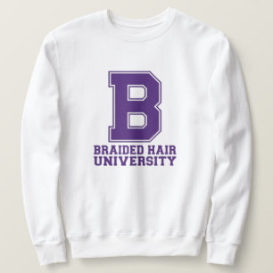 College Letter Zöpfe Benutzerdefinierter Grafik-Sw Sweatshirt