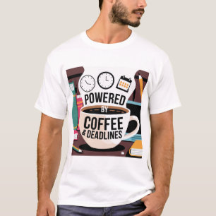 "College Life Powered by Coffee - Fuel your Days i T-Shirt