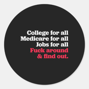 College-Medicare-Jobs für alle in der Umgebung und Runder Aufkleber