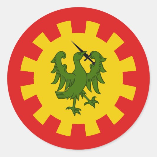 College of Saint Christina Populace Badge Runder Aufkleber (Vorderseite)