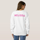 College - Palm Springs - Pink Sweatshirt (Schwarz voll)