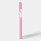 College Pink Weiße Varsity-Monogramm-Initialen Case-Mate iPhone Hülle (Rückseite / Links)
