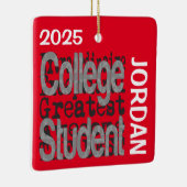 College Student Extraordinaire CUSTOM Keramikornament (Rechts)