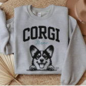 College Varsity Style Script Corgi Mama Sweatshirt