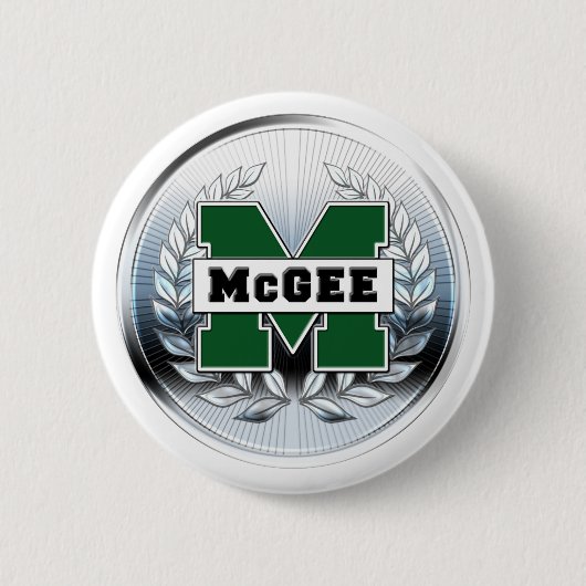 Collegeart-metallisches "m-" Logo Button (Vorderseite)