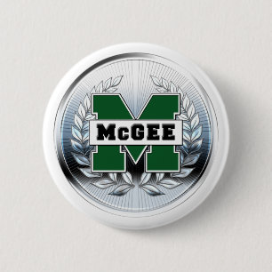 Collegeart-metallisches "m-" Logo Button