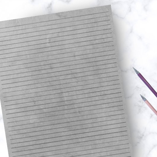 Collegeblock | Grauer Vintager Papieruntergrund Notizblock