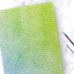 Collegeblock | Vintag Blue Green Wcolor Notizblock<br><div class="desc">Uni Ruled Notepad - Standardformatseiten - 8.5" X 11" mit Ruled Lines in Schwarzer Uni auf jeder Seite für einfaches Schreiben - Ein beidseitig bedrucktes Notebook mit einem Vintagen rustikalen Hintergrund in Blau und Linse.</div>
