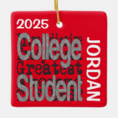 Collegestudent Extraordinaire BENUTZERDEFINIERT Keramikornament (Vorderseite)