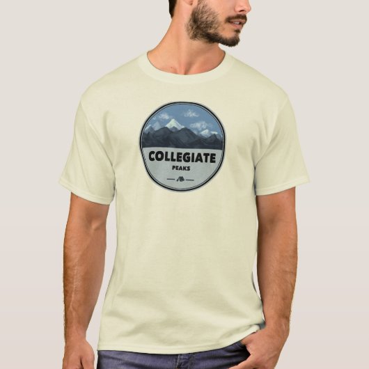 Collegiate Peaks Colorado Camping T-Shirt (Vorderseite)