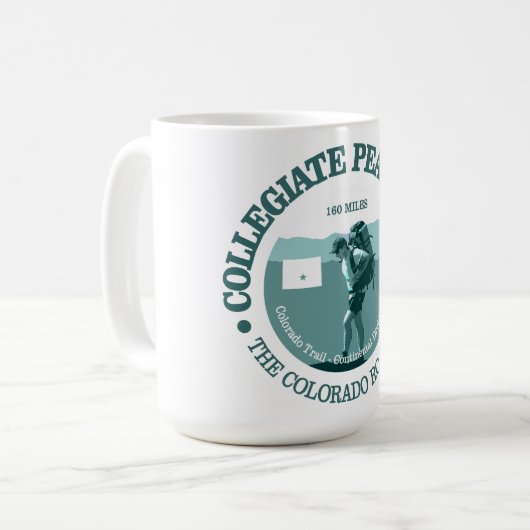 Collegiate Peaks Loop (T) Kaffeetasse (Vorderseite Links)