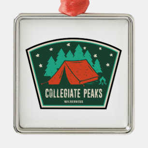 Collegiate Peaks Wilderness Colorado Camping Ornament Aus Metall