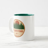 Collegiate Peaks Wilderness Colorado Zweifarbige Tasse (Vorderseite Links)
