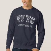 Collegiate White Men's Crew Sweatshirt (Vorderseite)
